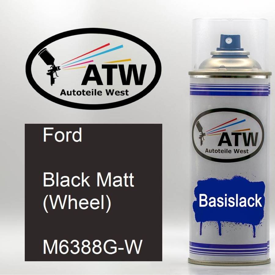 Ford, Black Matt (Wheel), M6388G-W: 400ml Sprühdose, von ATW Autoteile West.